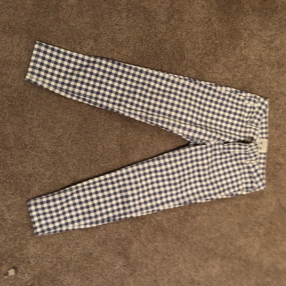 Pants light blue and white